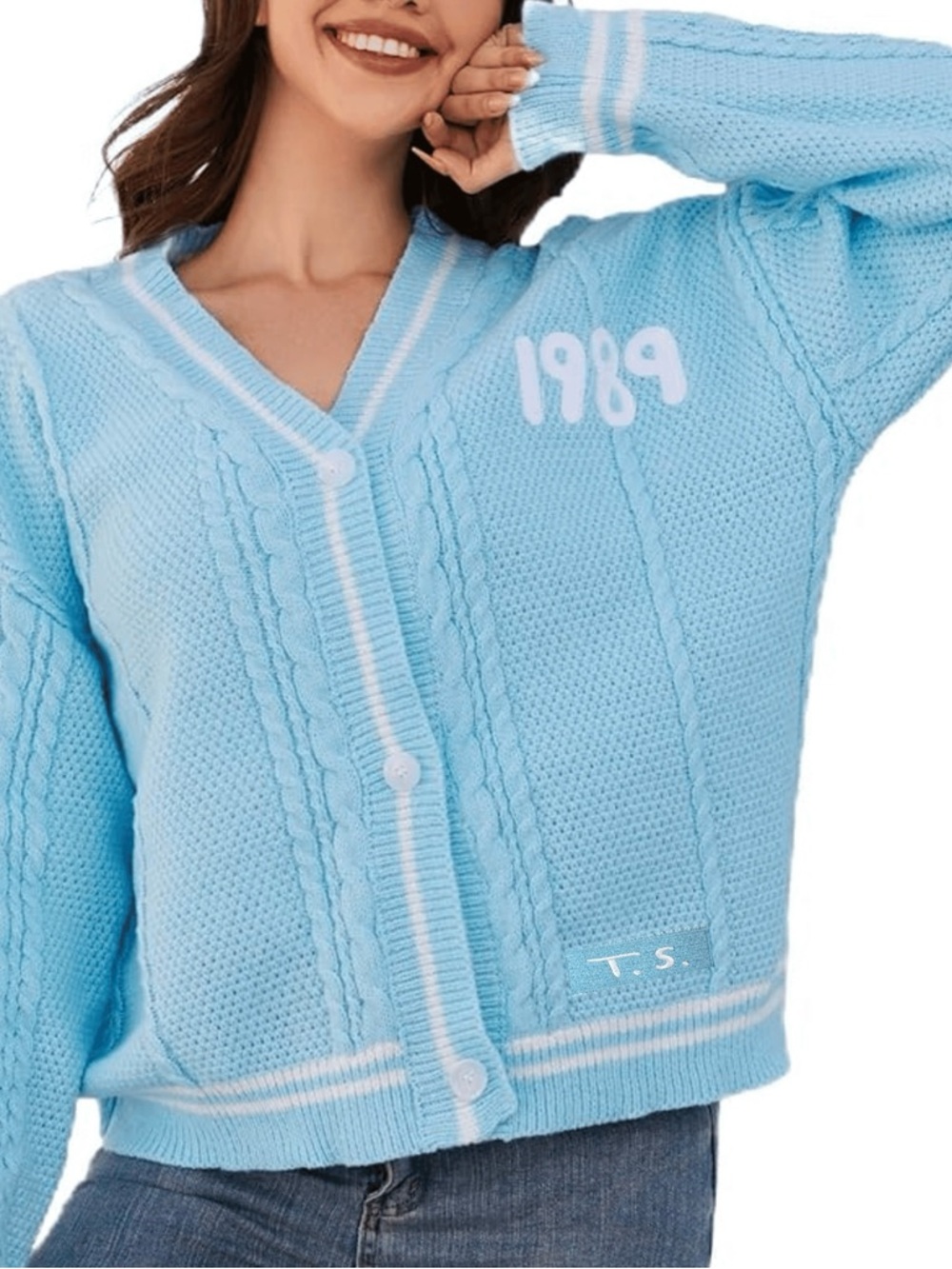 Taylor Swift 1989 Oversized Cable Knit Cardigan - Picture 9 of 10